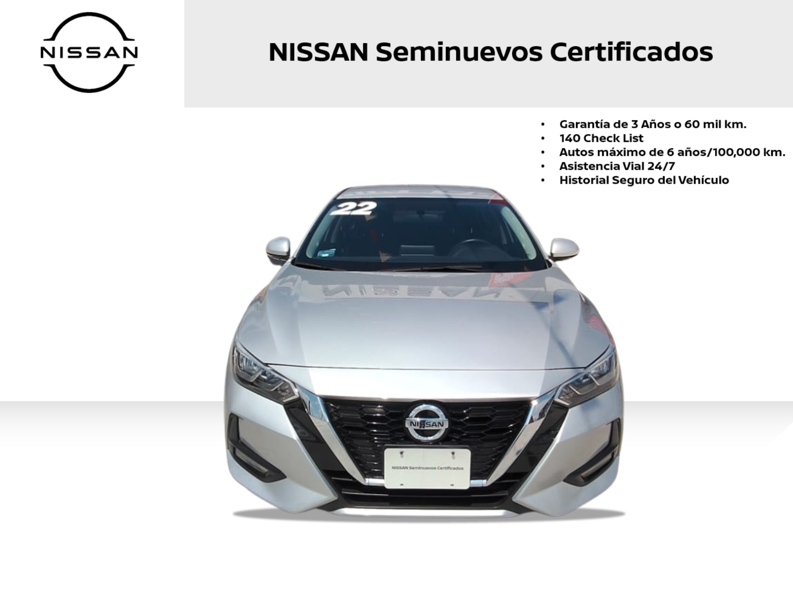 2022 Nissan SENTRA 4 PTS ADVANCE CVT AAC F NIEBLA RA-16